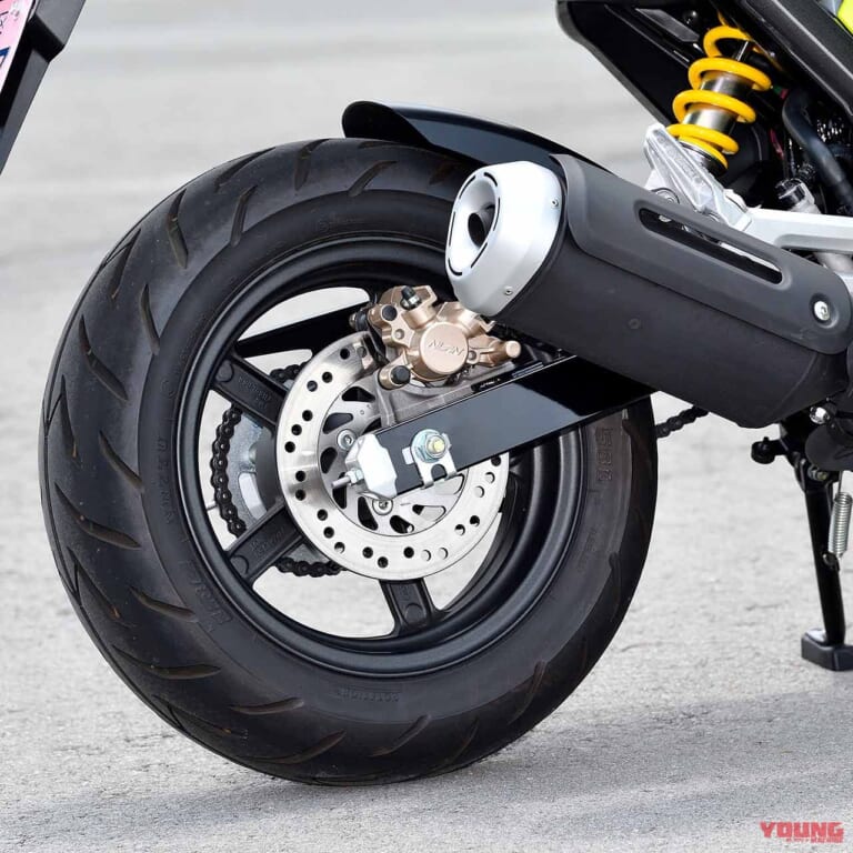 ホンダ グロム|リヤまわり|通勤通学と遊びを両立! ホンダ グロム試乗インプレッション【5速化でよりスポーティーに】