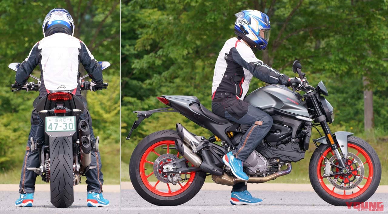 ドゥカティ モンスター+|ライディングポジション|ドゥカティ モンスター+ ディテール写真解説【29年目の大変革で新たな時代を切り開く】