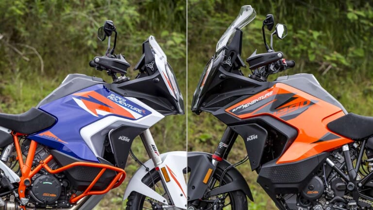 KTM 1290スーパーアドベンチャーS/R ディテール写真比較【コンパクト