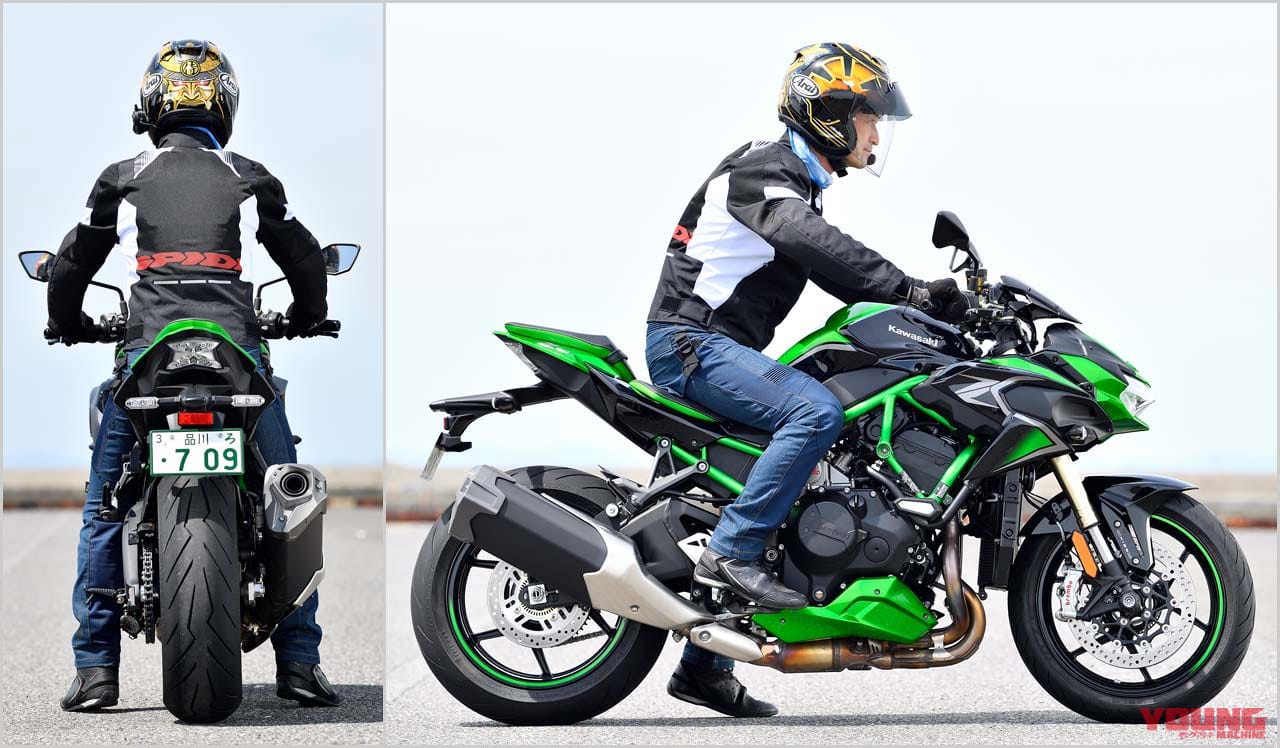 カワサキZ H2 SE|ライディングポジション|カワサキZ H2 SE試乗インプレッション【振り幅の広い電子制御サスペンションで魅力アップ】