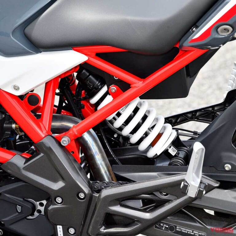 BMW G310R|リヤショック&スイングアーム|BMW G310R試乗インプレッション【ユーロ5規制対応でもスポーティーさを維持】