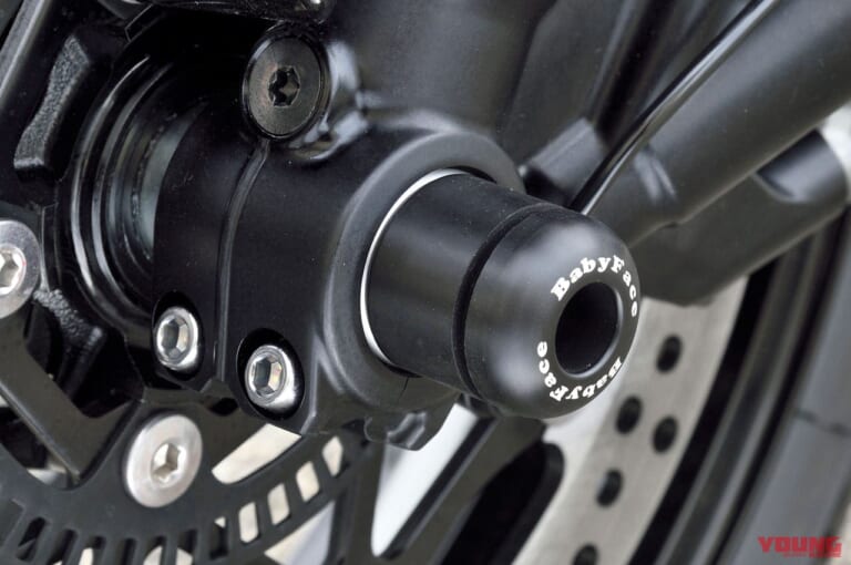 ベビーフェイス|アクスルプロテクター・フロントR.Lset|ニンジャZX-10Rカスタム|ニンジャZX-10Rベビーフェイスカスタム【SBKウェポンにパフォーマンスパーツが登場】