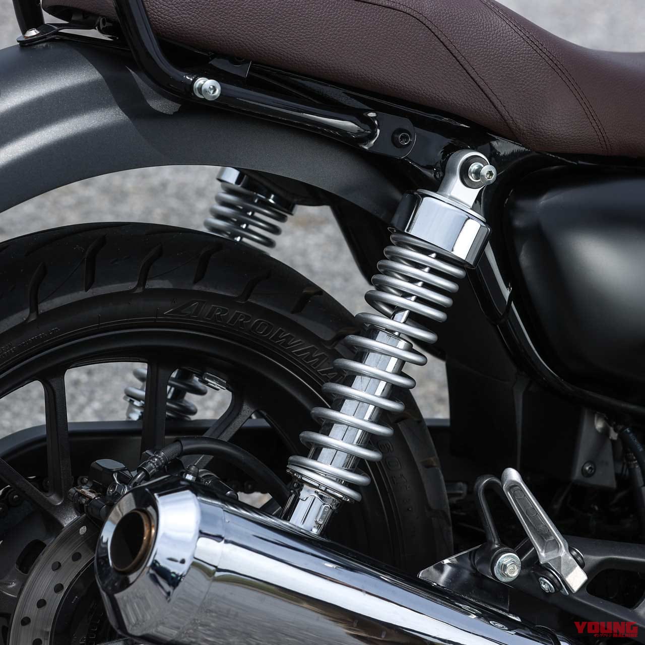 ホンダ GB350|リヤサスペンション|ホンダGB350ディテール写真解説【扱いやすさとフィーリングにこだわる新世代ネイキッド】