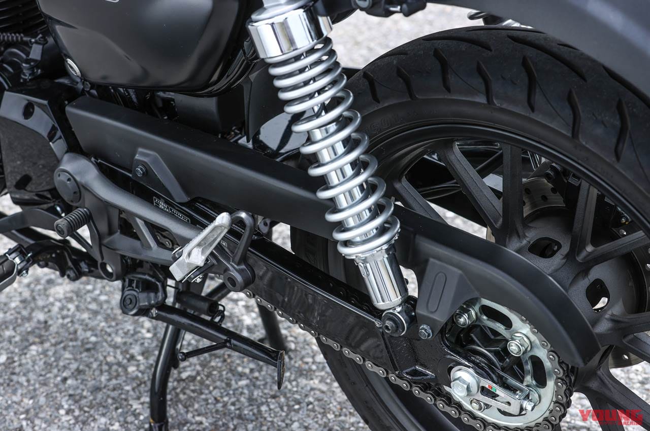 ホンダ GB350|スイングアーム|ホンダGB350ディテール写真解説【扱いやすさとフィーリングにこだわる新世代ネイキッド】