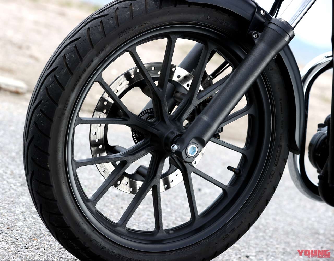ホンダ GB350|フロントホイール|ホンダGB350ディテール写真解説【扱いやすさとフィーリングにこだわる新世代ネイキッド】