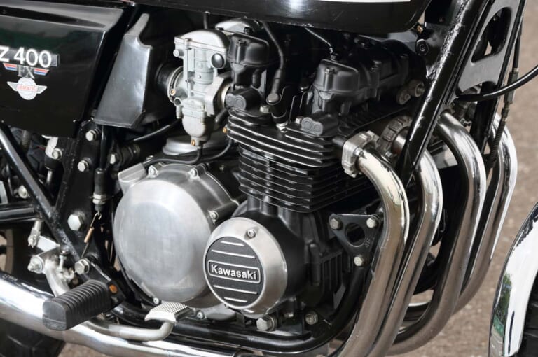 ’80s国産名車|カワサキZ400FX|エンジン|’80s国産名車・カワサキZ400FX再見【新時代を開拓したカワサキ初の400ccマルチ】