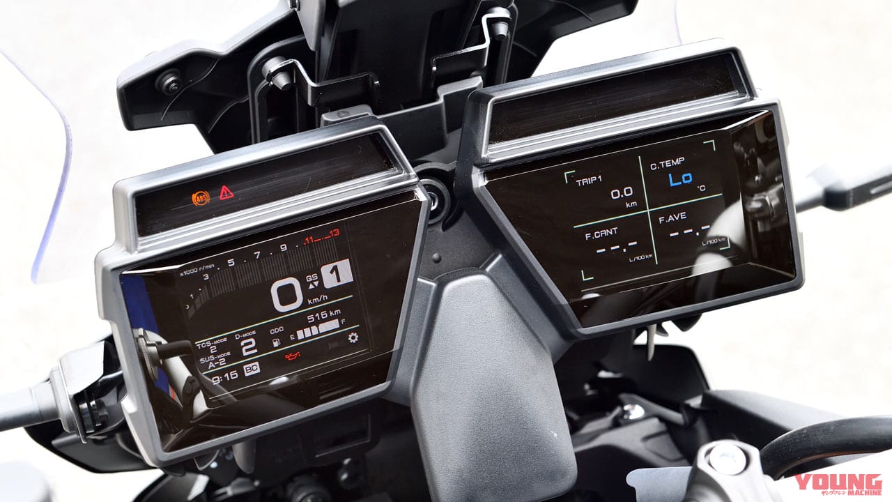 |ヤマハ トレーサー9GTディテール写真解説【電サス/シフター/クルコン装備のお買い得仕様】