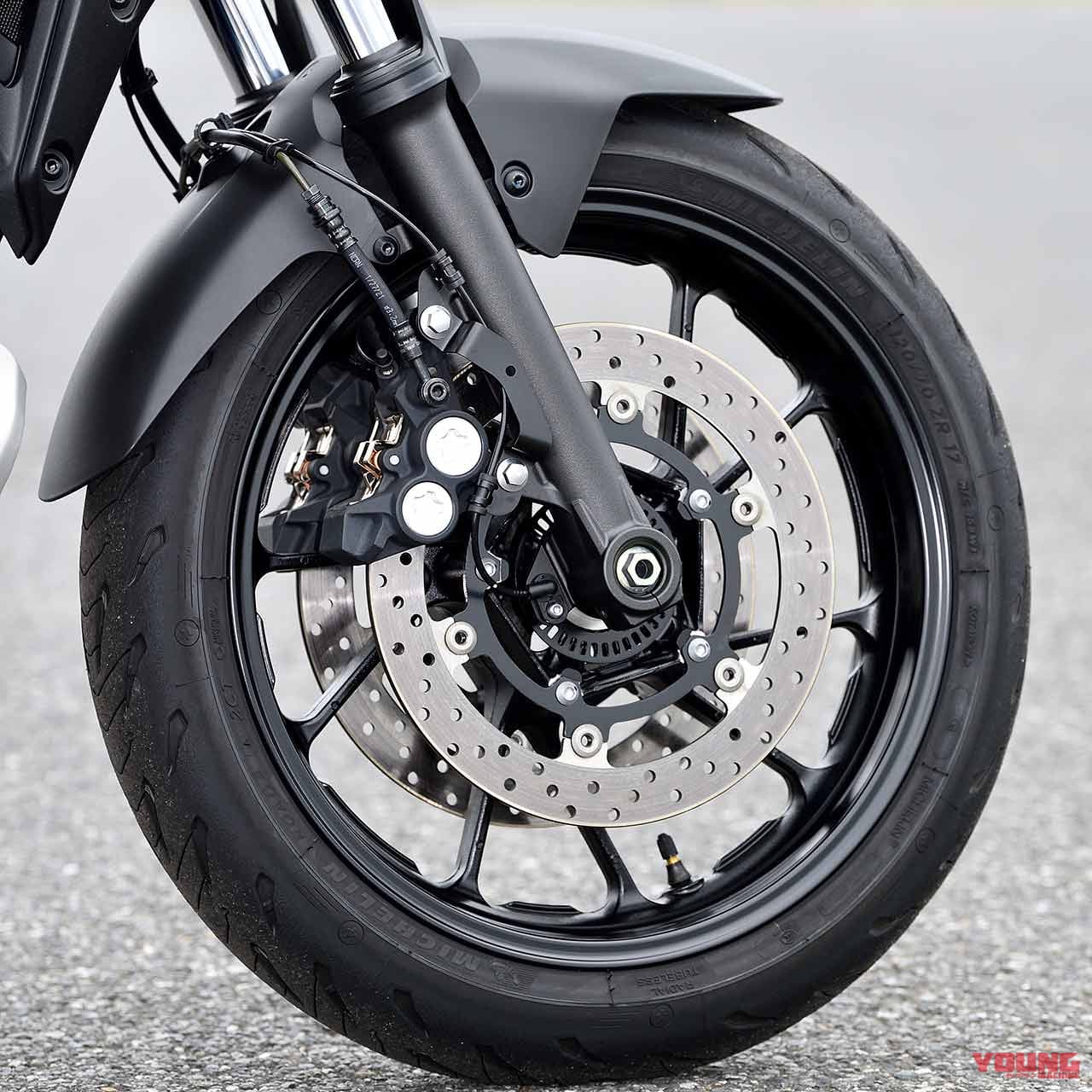 ヤマハMT-07|フロントまわり|ヤマハMT-07試乗インプレッション【トルクフルな2気筒エンジンの素の面白味を体感】