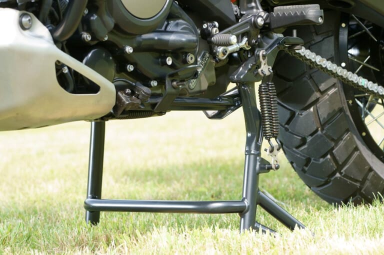 ハーレーダビッドソン パンアメリカ1250スペシャル|センタースタンド|ホントに初モノ!? 驚きの完成度:ハーレーダビッドソン パンアメリカ1250/スペシャル ディテール解説