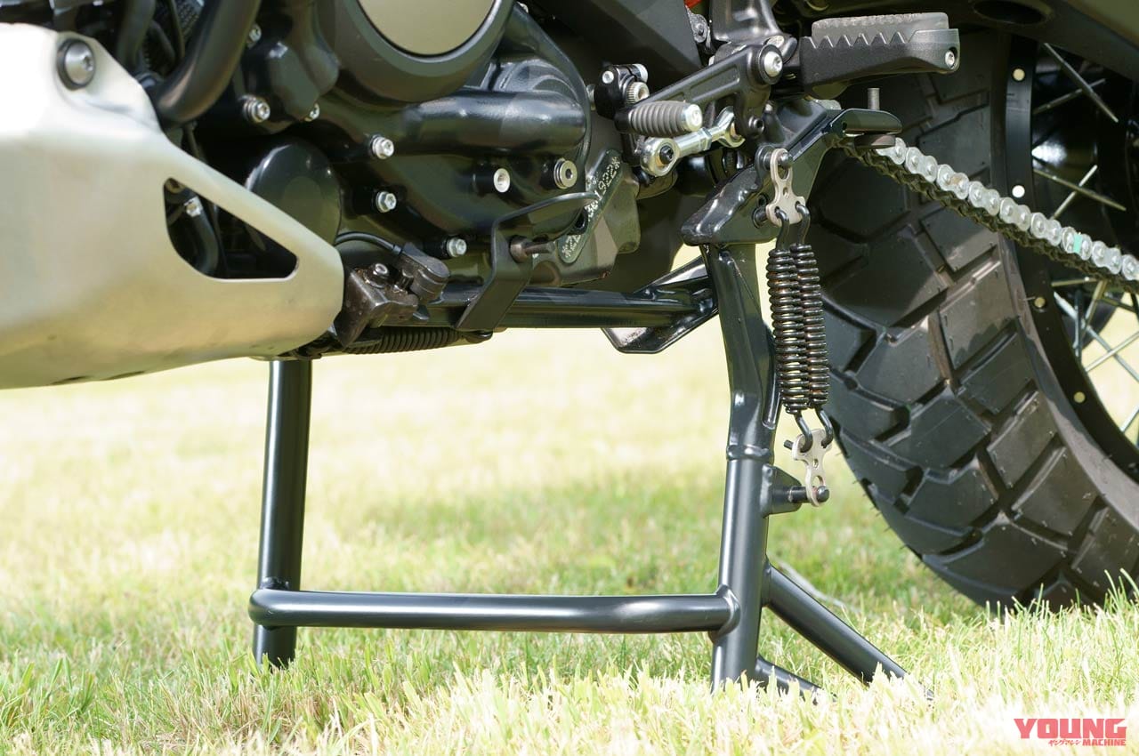 ハーレーダビッドソン パンアメリカ1250スペシャル|センタースタンド|ホントに初モノ!? 驚きの完成度:ハーレーダビッドソン パンアメリカ1250/スペシャル ディテール解説