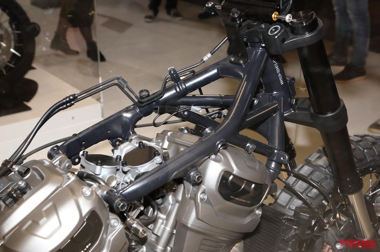 ハーレーダビッドソン パンアメリカ1250/スペシャル|フレーム|ホントに初モノ!? 驚きの完成度:ハーレーダビッドソン パンアメリカ1250/スペシャル ディテール解説