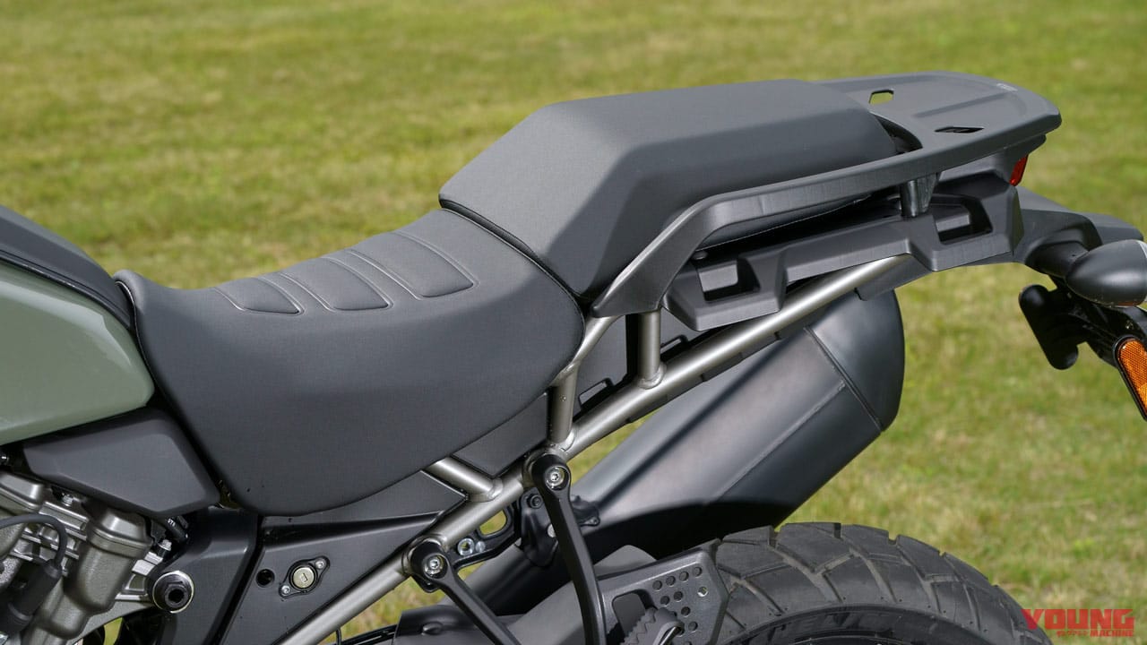 ハーレーダビッドソン パンアメリカ1250スペシャル|シート|ホントに初モノ!? 驚きの完成度:ハーレーダビッドソン パンアメリカ1250/スペシャル ディテール解説