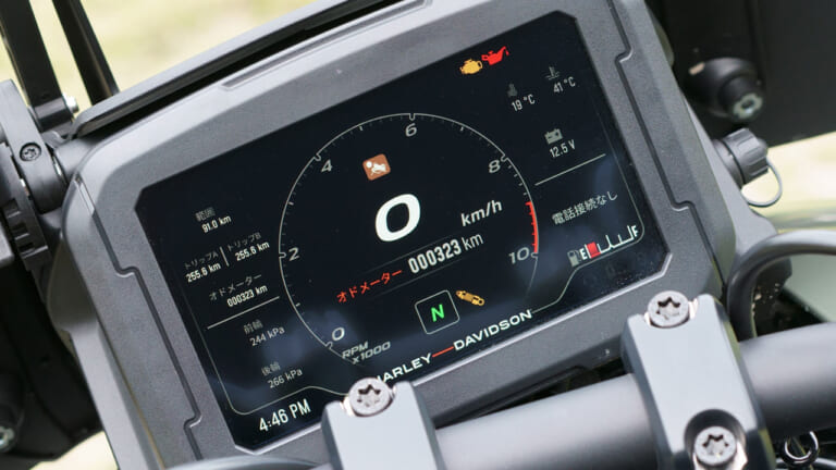 ハーレーダビッドソン パンアメリカ1250/スペシャル|メーター|ホントに初モノ!? 驚きの完成度:ハーレーダビッドソン パンアメリカ1250/スペシャル ディテール解説