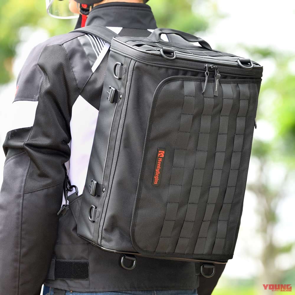 ヘンリービギンズ 2WAYシートバッグ DH-751|バックパック使用例|ヘンリービギンズ 2WAYシートバッグ試用インプレ【バックパックとしても使えるスクエアタイプ】