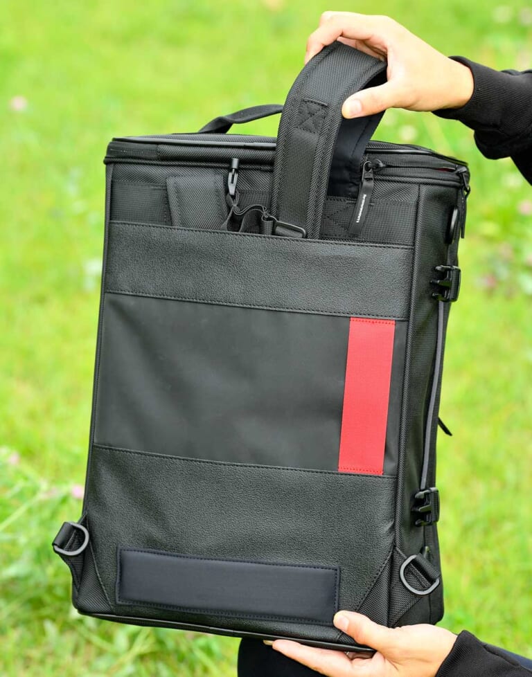 ヘンリービギンズ 2WAYシートバッグ DH-751|ショルダーベルト収納|ヘンリービギンズ 2WAYシートバッグ試用インプレ【バックパックとしても使えるスクエアタイプ】