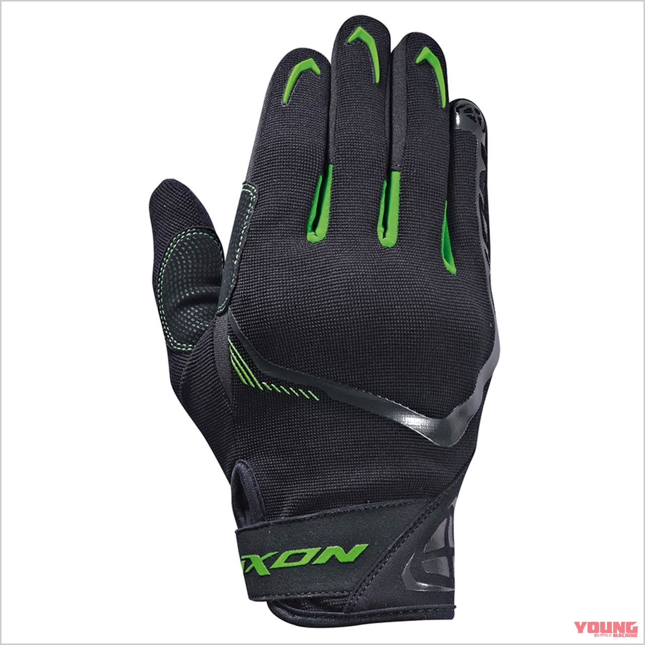 イクソン|グローブ|RSサーキュ|ブラック・グリーン|緑|快適性と安全性を両立するサマーグローブ〈イクソン RSライズエアー/RSサーキュ〉