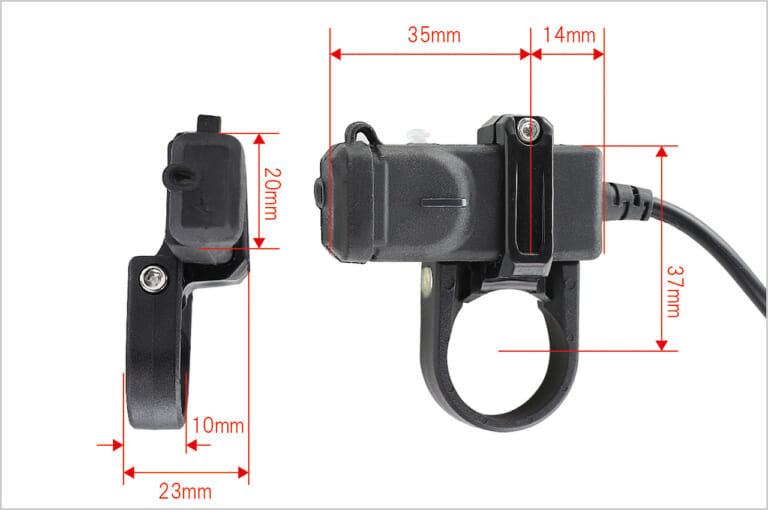 キジマ|USBポートキット シングル ハンドルクランプタイプC|サイズ|USBポート シングル タイプC 18W クランプ式 PD3.0/QC4+|ハンドルバーにコンパクト装着! 急速充電に対応したUSB-C電源ポート〈キジマ〉