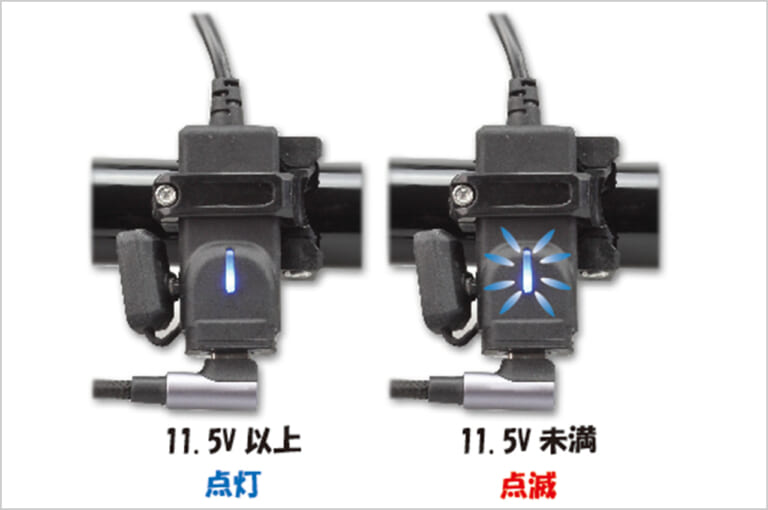 キジマ|USBポートキット シングル ハンドルクランプタイプC|最低電圧警告機能|USBポート シングル タイプC 18W クランプ式 PD3.0/QC4+|ハンドルバーにコンパクト装着! 急速充電に対応したUSB-C電源ポート〈キジマ〉