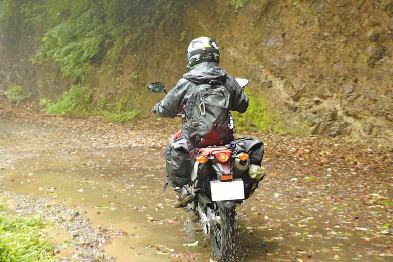 CRF250L|林道ツーリング|雨|ひと粒で2度オイシイ!! 林道キャンプツーリングのススメ〈リコーダートキャンプツーリング|前編〉