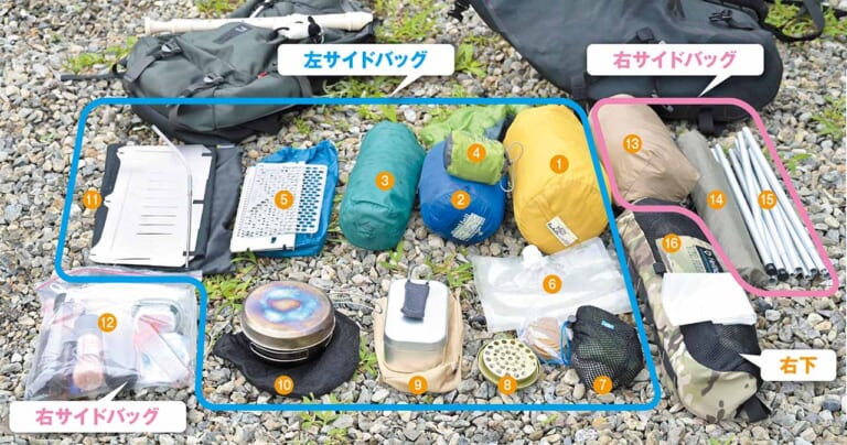 林道キャンプツーリング|装備|軽量コンパクト|林道キャンプツーリングのための軽量コンパクト装備&パッキング術のススメ〈リコーダートキャンプツーリング|後編〉