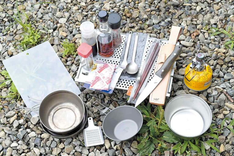 キャンプ|調理器具|林道キャンプツーリングのための軽量コンパクト装備&パッキング術のススメ〈リコーダートキャンプツーリング|後編〉