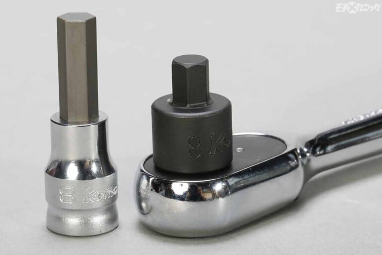 Z-EAL|ヘックスビットソケット|バイク整備工具は適材適所がキモ。72歯ラチェット&スリムでコンパクトなソケット群〈コーケン〉