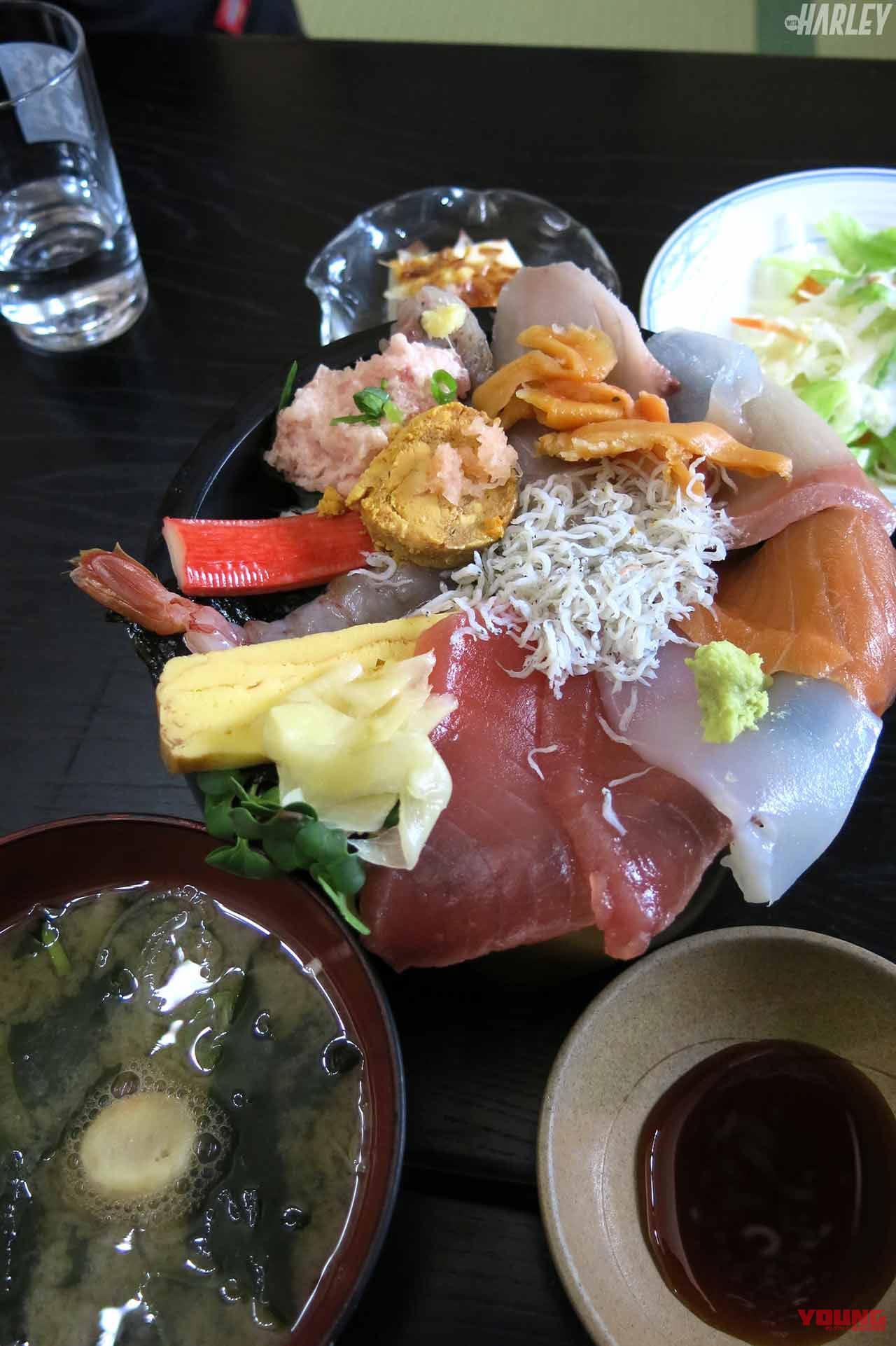 ハーレー忍野八海ツーリング|魚芳|海鮮丼|ハーレーでローカルロードを快走して飛び切り美味いランチを食べに行こう!〈忍野八海ツーリング〉