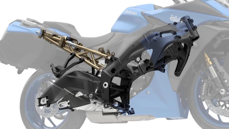 【スズキ新型 GSX-S1000GT】基本骨格は踏襲し、振動対策やタンデム強化でタフな走りを実現