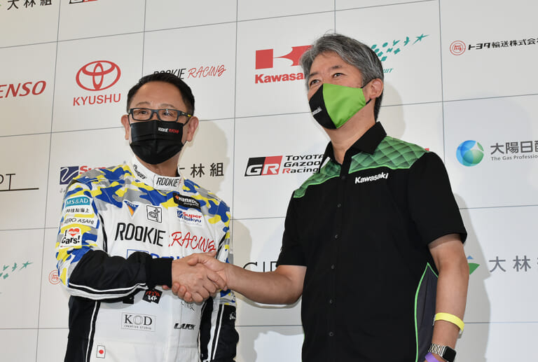 トヨタ社長|川崎重工社長|豊田章男|橋本康彦|鈴鹿サーキット|記者会見|水素仲間が日本を救う!? トヨタ&カワサキが実験中の壮大すぎる野望とは?