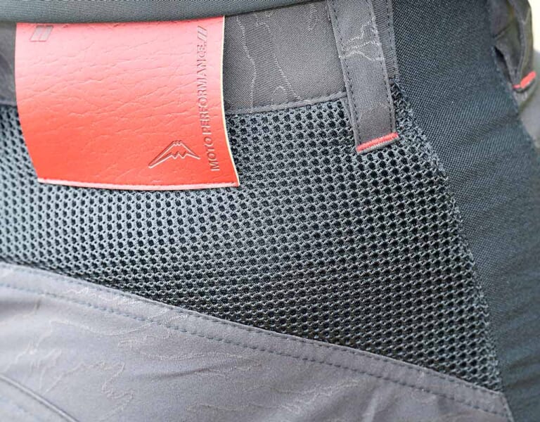 クシタニ|ライディングパンツ|K-2373 エアーライドワークボトムス|ウエスト|クシタニ エアーライドワークボトムス試用インプレッション【ムラなく涼しいスマートなパンツ】