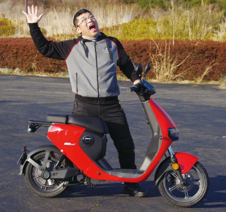 電動バイク|スーパーソコ シーユーミニプラス|セキュリティ|最新機能厳選・17万円台のチョイ乗り電動バイク「スーパーソコ シーユーミニプラス」試乗インプレッション