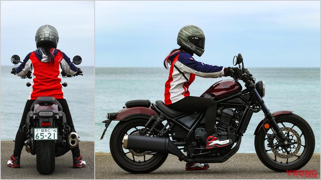 ホンダ レブル1100DCT|ライディングポジション|足着き|ホンダ レブル1100 DCT ディテール写真解説【タフで力強いスタイリングに扱いやすさをプラス】
