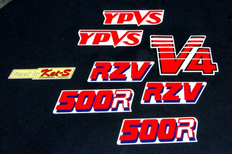 ’80s国産名車|ヤマハRZV500R|デカールセット|’80s国産名車・ヤマハRZV500R完調メンテナンス【経年劣化を克服して完調を維持したい】