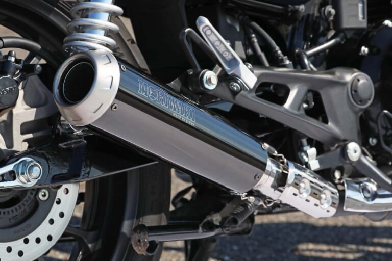 MORIWAKI ENGINEERING SlipOn Exhaust SHORT MEGAPHONE for GB350/GB350S(2BL-NC59)|ホンダGB350/S用モリワキ「ショートメガホン」最速テスト! 常用域の確かな力量を実感