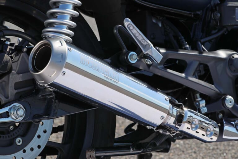 MORIWAKI ENGINEERING SlipOn Exhaust SHORT MEGAPHONE for GB350/GB350S(2BL-NC59)|ホンダGB350/S用モリワキ「ショートメガホン」最速テスト! 常用域の確かな力量を実感