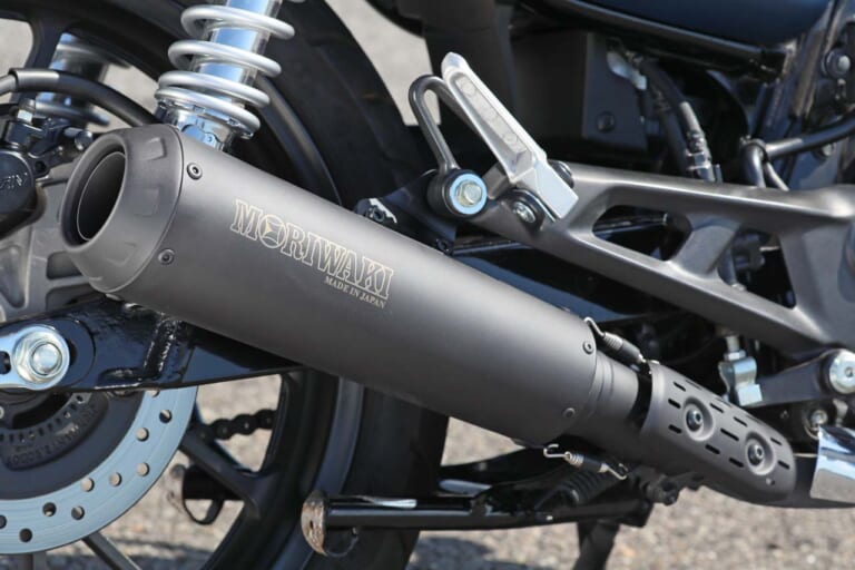 MORIWAKI ENGINEERING SlipOn Exhaust SHORT MEGAPHONE for GB350/GB350S(2BL-NC59)|ホンダGB350/S用モリワキ「ショートメガホン」最速テスト! 常用域の確かな力量を実感