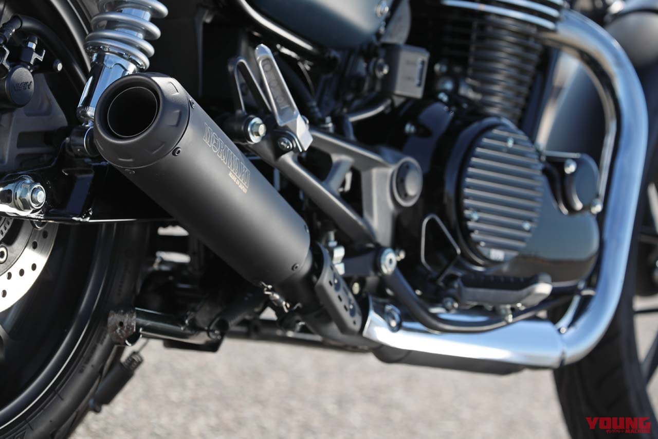 MORIWAKI ENGINEERING SlipOn Exhaust SHORT MEGAPHONE for GB350(2BL-NC59)|ホンダGB350/S用モリワキ「ショートメガホン」最速テスト! 常用域の確かな力量を実感
