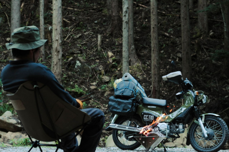 クロスカブ&ハンターカブ用ハンドルカバー HC-UPM002|郵便屋さん御用達でソロキャンプ!? ハンターカブ&クロスカブ用のシブカワ系「ハンドルカバー」登場!