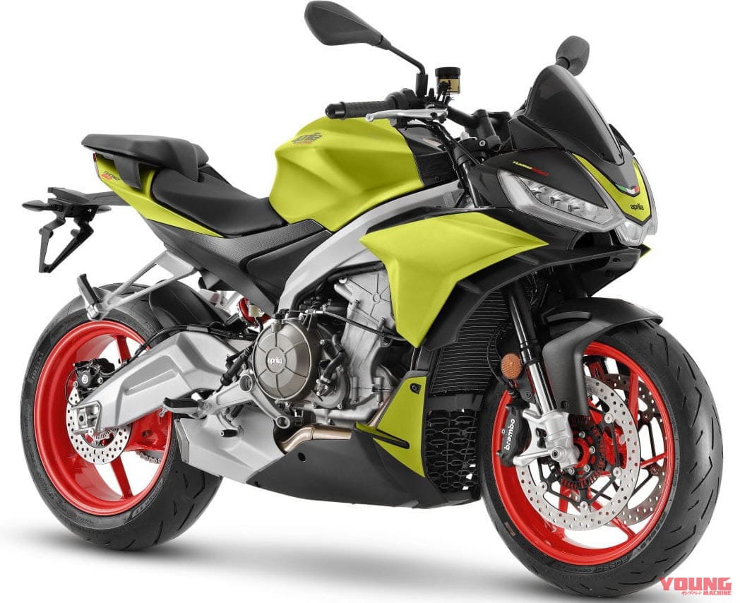 【2021 APRILIA TUONO 660】|アシッドゴールド|アプリリア トゥオーノ660/ファクトリー〈いま国内で買える新型バイクカタログ | 大型二輪 (750-401cc)〉