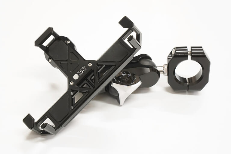 マウントシステム|バイク専用デバイスホルダー|サインハウス|スマホホルダーセット|ブラック|バイク専用デバイスホルダー「マウントシステム」がさらに進化。幅広い車種に対応し、林道ツーリングでも大活躍!!