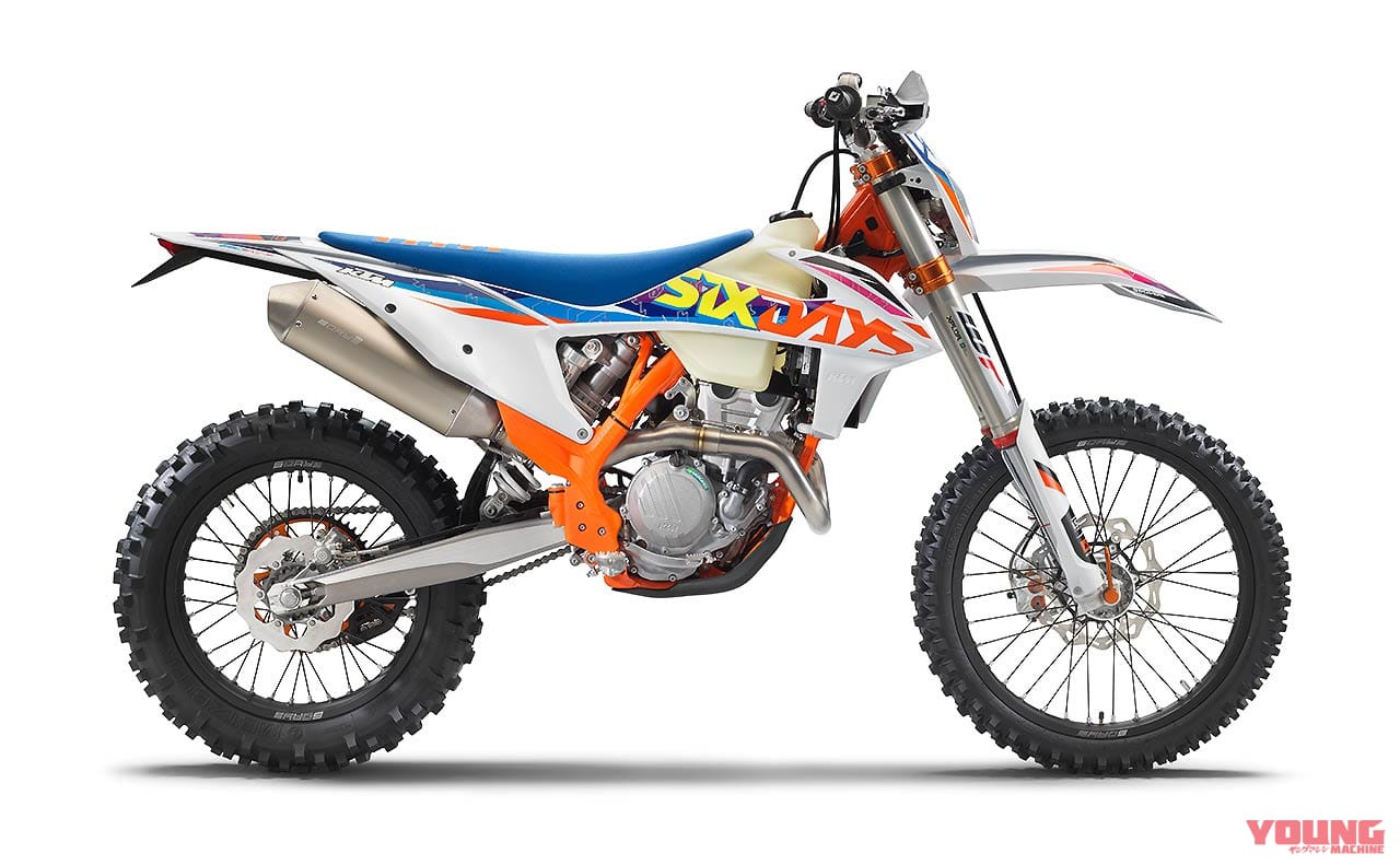 KTM 250 EXC-Fシックスデイズ|林道で遊ぶ? コースで遊ぶ? ’22年型エンデューロマシンをJNCC王者・渡辺学が徹底テストライド!!〈前編〉