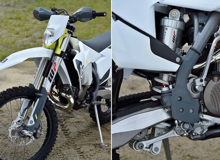 ハスクバーナモーターサイクルズTE 150i|フロントサス|リヤサス|林道で遊ぶ? コースで遊ぶ? ’22年型エンデューロマシンをJNCC王者・渡辺学が徹底テストライド!!〈後編〉