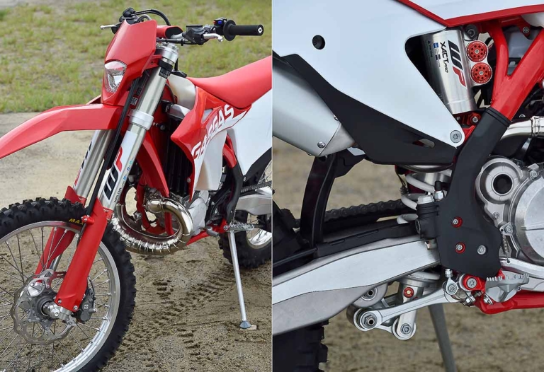 ガスガスEC 250|フロントサス|リヤサス|林道で遊ぶ? コースで遊ぶ? ’22年型エンデューロマシンをJNCC王者・渡辺学が徹底テストライド!!〈後編〉