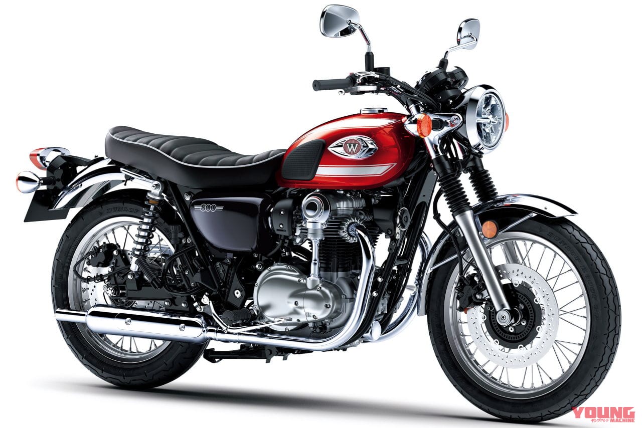 KAWASAKI W800|最新中古相場もわかる! 人気バイク歴代モデル図鑑:カワサキW800シリーズ【色鮮やかな赤登場の2022年モデル】