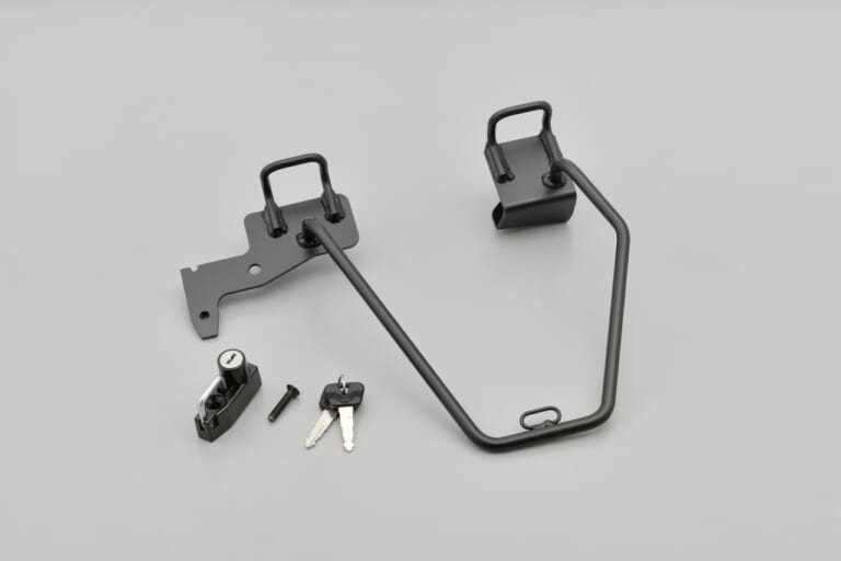 サドルバッグサポート【GB350S用】|シーソー式ペダルを通常タイプに変更できる! デイトナからホンダGB350/GB350S用パーツ続々