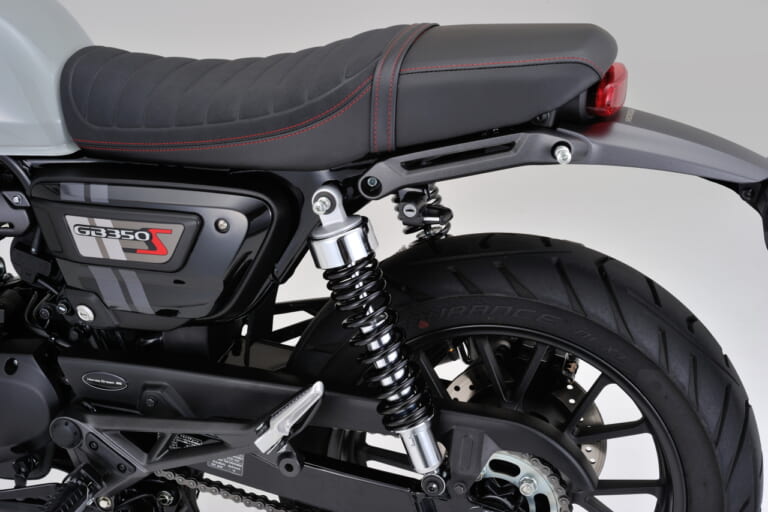 サドルバッグサポート【GB350S用】|シーソー式ペダルを通常タイプに変更できる! デイトナからホンダGB350/GB350S用パーツ続々