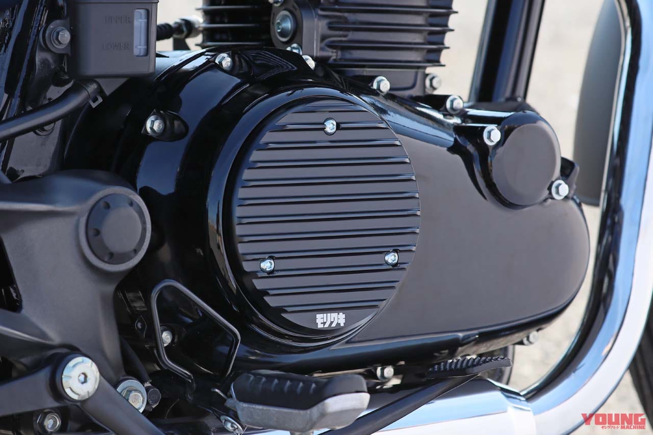 CRANK CASE COVER RH ●価格:1万3750円|ホンダGB350/S用モリワキ「ショートメガホン」最速テスト! 常用域の確かな力量を実感