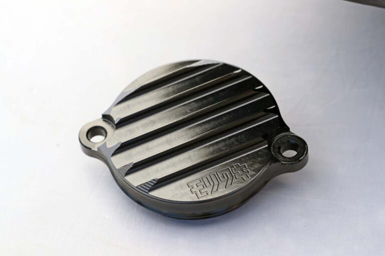 OIL FILTER COVER ●価格:1万3750円|ホンダGB350/S用モリワキ「ショートメガホン」最速テスト! 常用域の確かな力量を実感