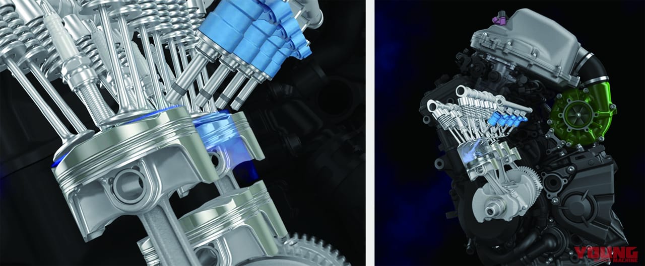 カワサキ|水素エンジン|直噴|スーパーチャージャー|ついに見えた! カワサキの水素エンジンはスパチャ+直噴か!?