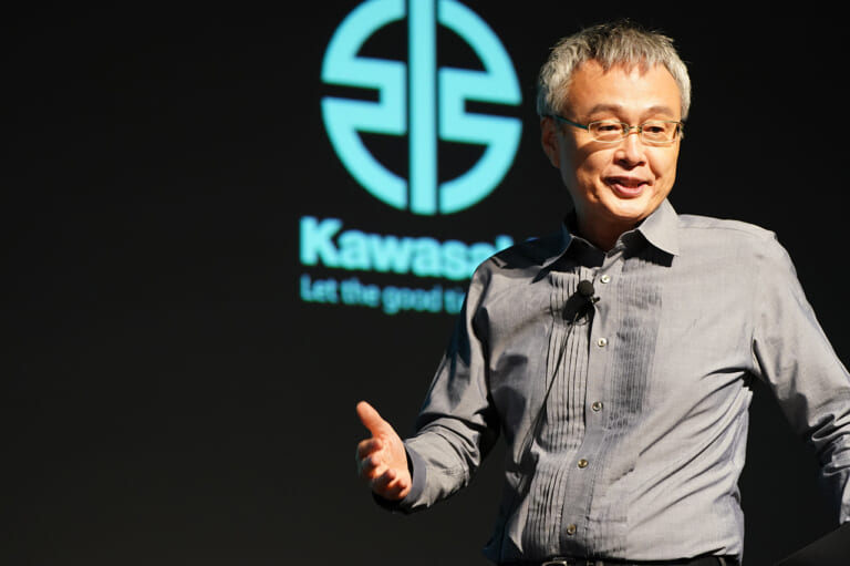 カワサキモータース|新社長|事業説明会|伊藤浩|ついに見えた! カワサキの水素エンジンはスパチャ+直噴か!?